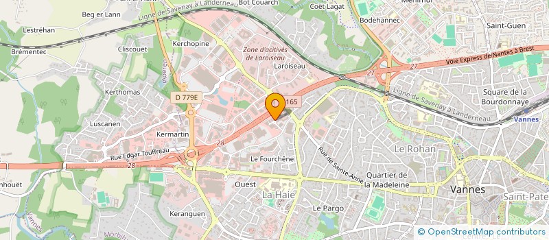 localisation de l'entreprise S.C.I DE BEAUMANOIR à VANNES