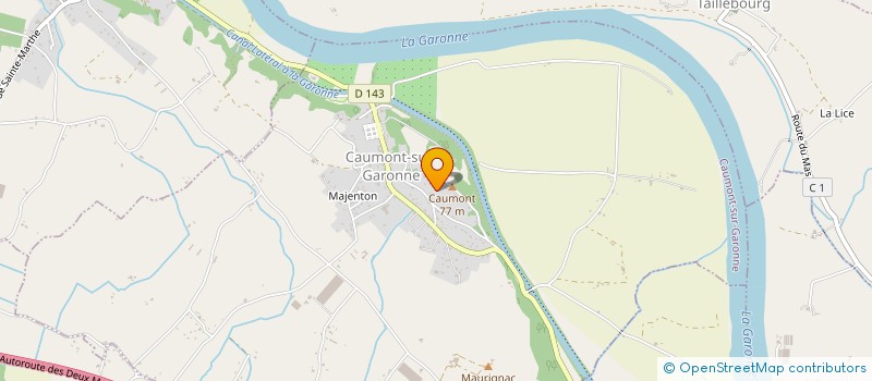 localisation de l'entreprise S.C.I DE CAUMONT  CAUMONT-SUR-GARONNE