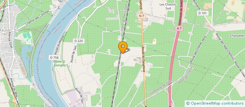 localisation de l'entreprise S.C.I. DE FANGUEIRON  LA ROCHE-DE-GLUN