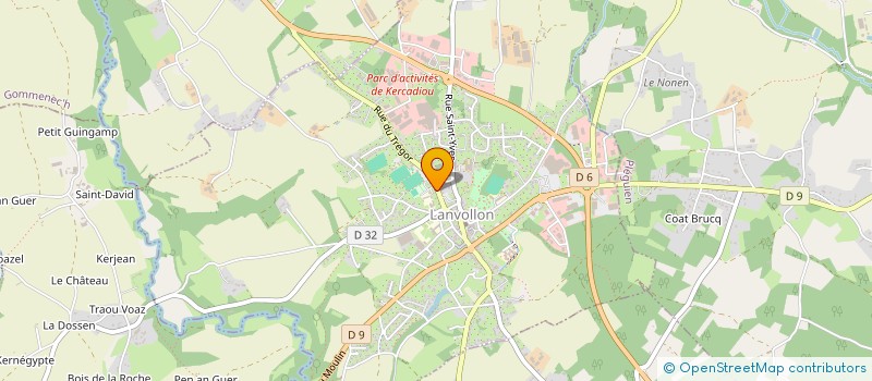 localisation de l'entreprise S.C.I. DE KEROUEL  LANVOLLON