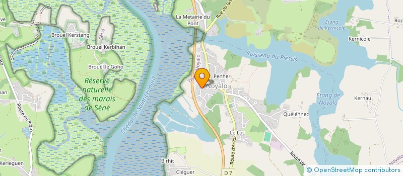 localisation de l'entreprise S.C.I. DE KORLANNEC  THEIX-NOYALO