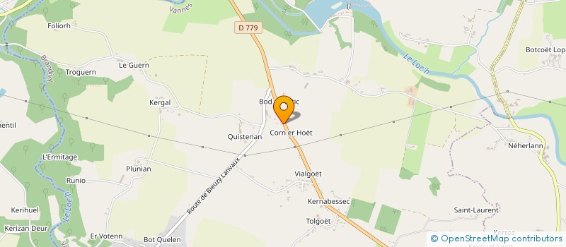 localisation de l'entreprise S.C.I. DE KORN ER HOUET  COLPO