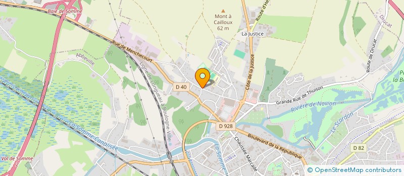 localisation de l'entreprise S.C.I. DE L'ARCHE à ABBEVILLE