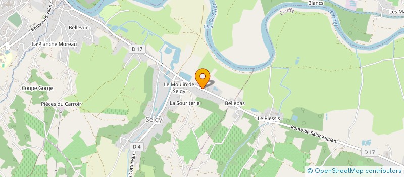 localisation de l'entreprise S.C.I. DE L'AUBIER  SEIGY