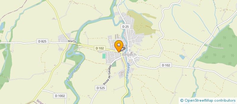 localisation de l'entreprise S.C.I. DE L'HERS  BELPECH