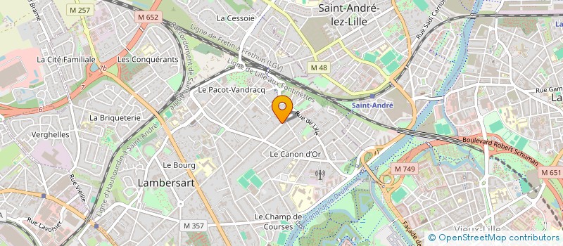 localisation de l'entreprise S.C.I. DE L'HORLOGE à LAMBERSART