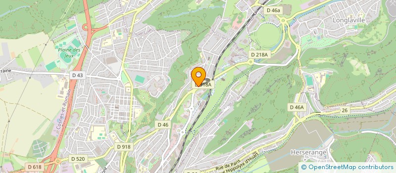 localisation de l'entreprise S.C.I. DE L'INDUSTRIE à LONGWY