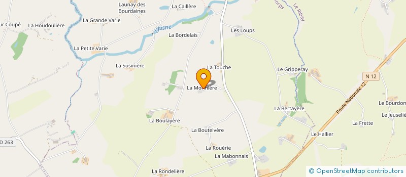 localisation de l'entreprise S.C.I. DE LA BRICHARDIERE  LE HORPS