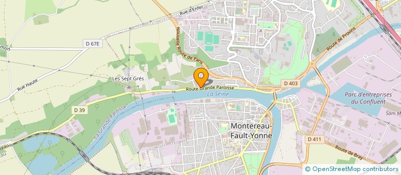 localisation de l'entreprise S.C.I. DE LA BRIQUERIE à MONTEREAU FAULT YONNE