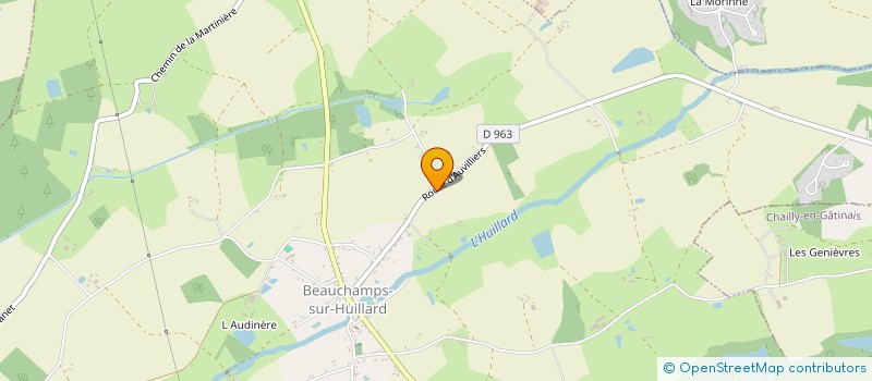 localisation de l'entreprise S.C.I. DE LA CHABAUDERIE  BEAUCHAMPS-SUR-HUILLARD
