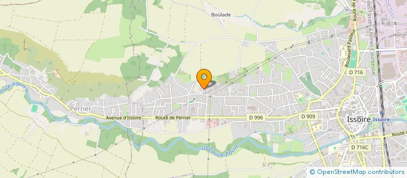 localisation de l'entreprise S.C.I. DE LA CHAUMIERE  ISSOIRE