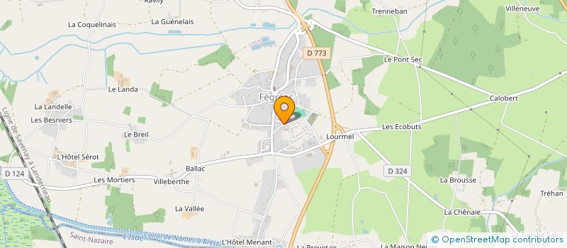 localisation de l'entreprise S.C.I. DE LA COPA  FEGREAC