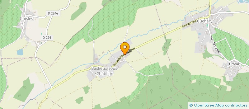 localisation de l'entreprise S.C.I. DE LA COUR DES DEMOISELLES  BASLIEUX-SOUS-CHATILLON