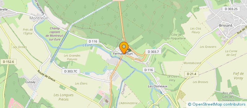 localisation de l'entreprise S.C.I. DE LA CROIX D'AUGE à CHERISY