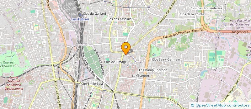 localisation de l'entreprise S.C.I. DE LA CROIX FLEURY à ORLEANS