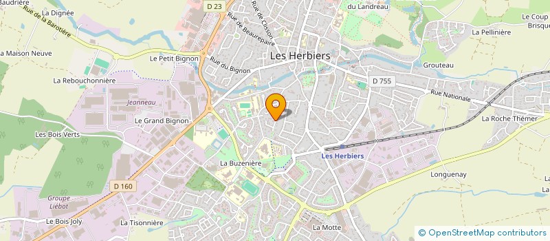 localisation de l'entreprise S C I DE LA FUTAIE VENDEENNE à LES HERBIERS