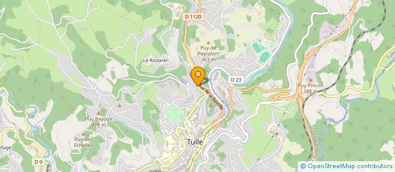 localisation de l'entreprise S.C.I. DE LA GIBRANDE  TULLE