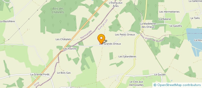 localisation de l'entreprise S.C.I. DE LA GRISONNIERE à SAINT-VICTOR-DE-BUTHON