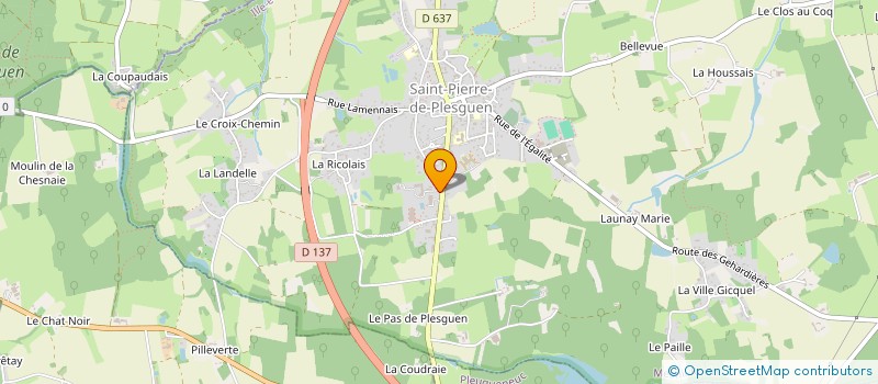 localisation de l'entreprise S.C.I. DE LA LIBERTE  MESNIL-ROC'H