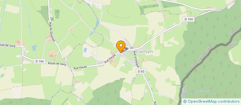 localisation de l'entreprise S.C.I. DE LA PIERRE BLEUE  CLAIRFAYTS