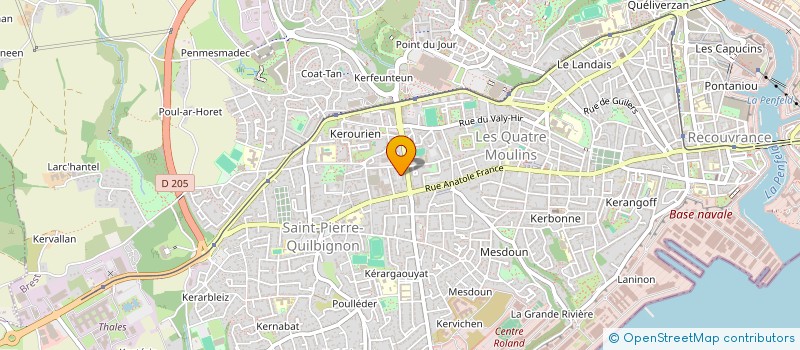 localisation de l'entreprise S.C.I. DE LA ROCHAIRE  BREST