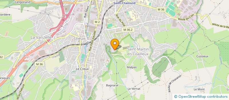 localisation de l'entreprise S.C.I. DE LA SOIE  SAINT-CHAMOND