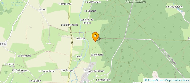 localisation de l'entreprise S.C.I. DE LA TREFILERIE à LA CHAPELLE-MONTLIGEON