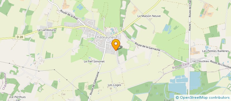 localisation de l'entreprise S.C.I. DE LA VOLONTE  CHATEAUNEUF