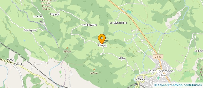 localisation de l'entreprise S.C.I. DE NIMES  SALLES-LA-SOURCE