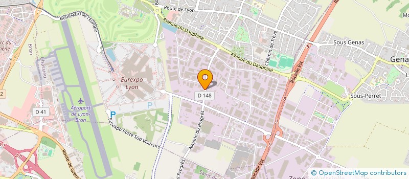 localisation de l'entreprise S.C.I. DE NOBLERIE  CHASSIEU