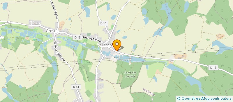 localisation de l'entreprise S.C.I. DE NORMANVILLARS  VELLESCOT