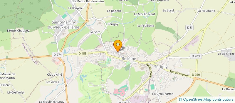 localisation de l'entreprise S.C.I. DE PENDLOUP à BELLEME