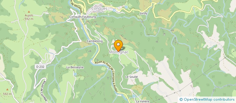 localisation de l'entreprise S.C.I. DE PONTVIEL à CONQUES-EN-ROUERGUE