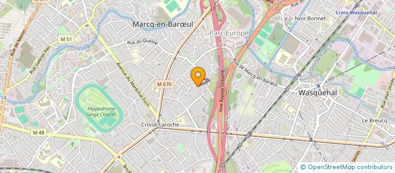 localisation de l'entreprise S.C.I. DE SAINT-MAUR  MARCQ-EN-BARUL
