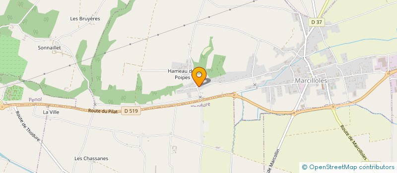 localisation de l'entreprise S.C.I. DE SILLANS  MARCILLOLES