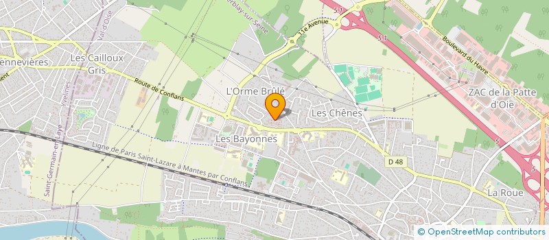 localisation de l'entreprise S.C.I DELABRE-FLURY  HERBLAY-SUR-SEINE