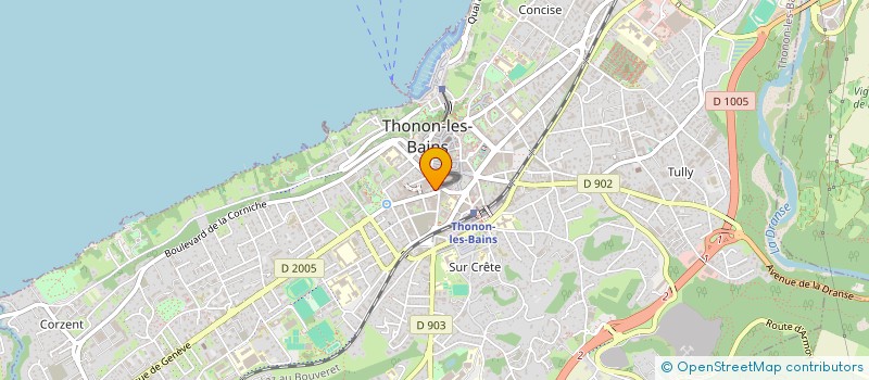 localisation de l'entreprise S.C.I. DELACROIX à THONON-LES-BAINS