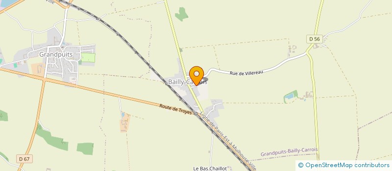 localisation de l'entreprise S.C.I.-DELAURA à GRANDPUITS-BAILLY-CARROIS