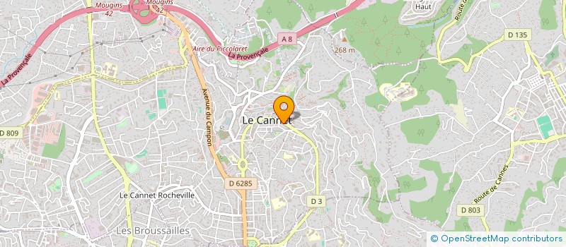 localisation de l'entreprise S.C.I. DELLA ROCCA  LE CANNET