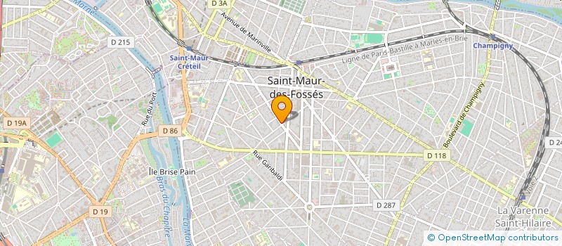 localisation de l'entreprise S.C.I. DELMAR à SAINT-MAUR-DES-FOSSES