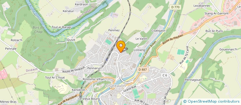 localisation de l'entreprise S.C.I. DERRIEN  CHATEAULIN