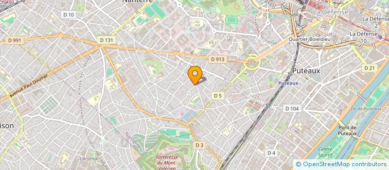 localisation de l'entreprise S.C.I. DES 3 ETOILES  NANTERRE