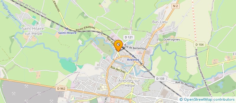 localisation de l'entreprise S.C.I. DES 3 M à SAINT-HILAIRE-SUR-HELPE