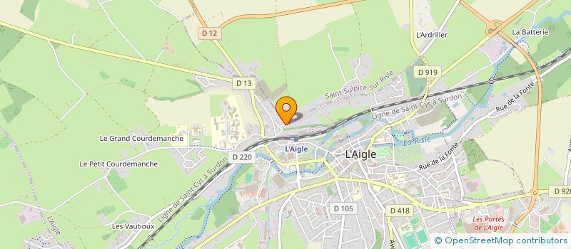 localisation de l'entreprise S.C.I. DES 3 PRINCES à L'AIGLE