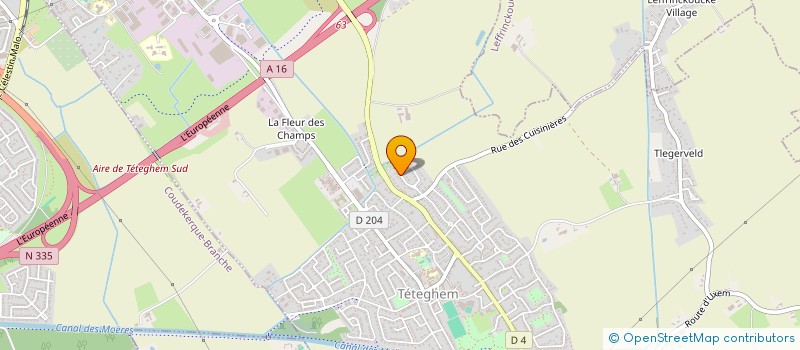 localisation de l'entreprise S C I  DES 4 ROIS  TETEGHEM-COUDEKERQUE-VILLAGE