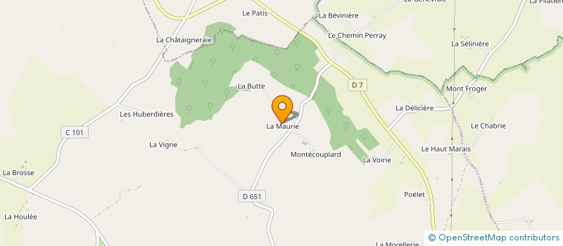 localisation de l'entreprise S.C.I. DES AMES à SURE