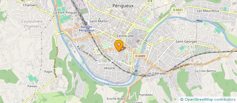 localisation de l'entreprise S.C.I. DES ARALIAS à PERIGUEUX