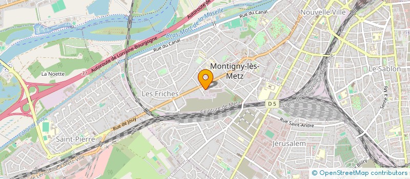 localisation de l'entreprise S.C.I. DES ATELIERS à MONTIGNY-LES-METZ