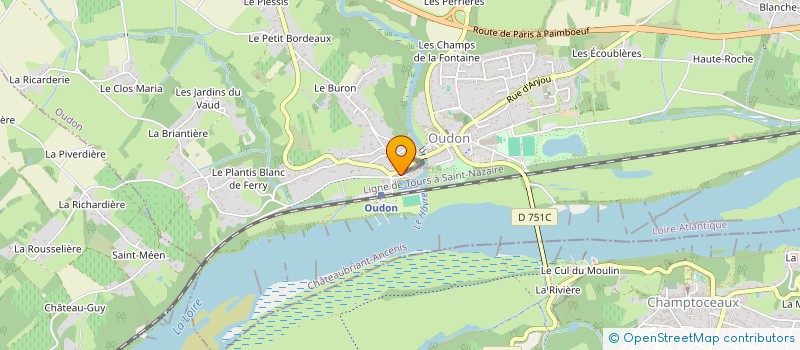 localisation de l'entreprise S.C.I. DES BATELIERS  OUDON