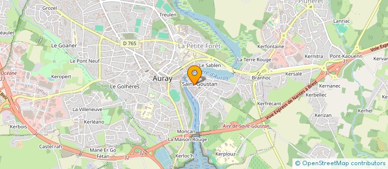 localisation de l'entreprise S.C.I. DES BERGES à AURAY